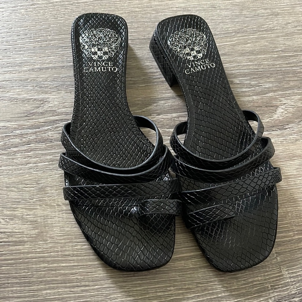 Vince camuto black sandals